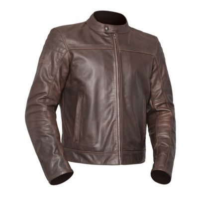 Sedici Carlo Leather Motorcycle Jacket -44 Brown pictures