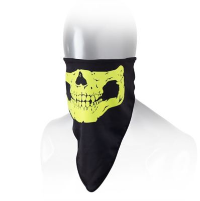Wheelies Reflective Triangle Scarf Face Mask -All White pictures
