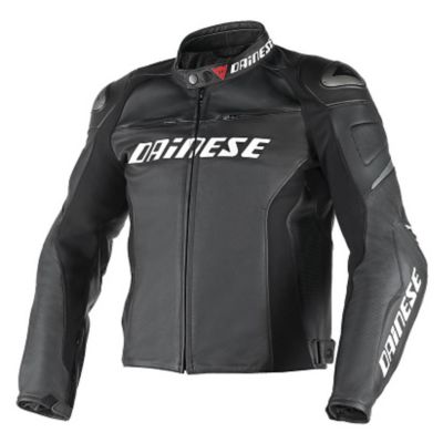 Dainese Racing D1 Estivo Leather Motorcycle Jacket -US 42/Euro 52 Black/Black/Black pictures