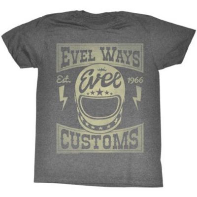Evel Evel Ways Tee -LG Gray pictures