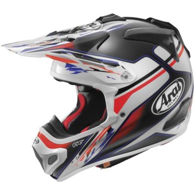 Arai VX-Pro4 Nutech Off-Road Motorcycle Helmet -SM White/ Black/Red pictures