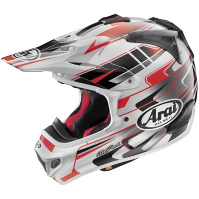 Arai VX-Pro4 Tip Off-Road Motorcycle Helmet -LG Red/Silver/Black pictures