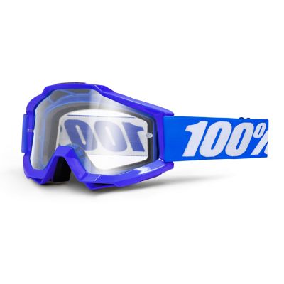 100% Accuri Reflex Blue Off-Road Motorcycle Goggles -Mirror Blue pictures