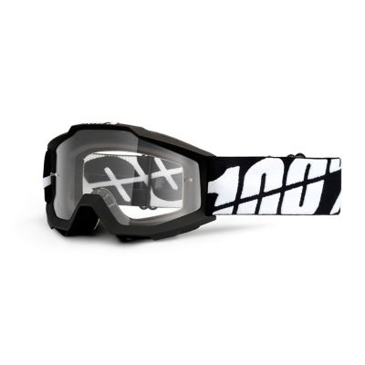 100% Kid's Accuri Junior Tornado Off-Road Motorcycle Goggles -Clear Black pictures