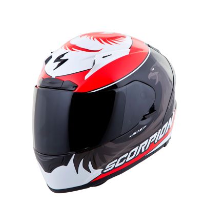 Scorpion Exo-R2000 Alexis Masbou Signature Series Full-Face Motorcycle Helmet -MD Black/Red pictures