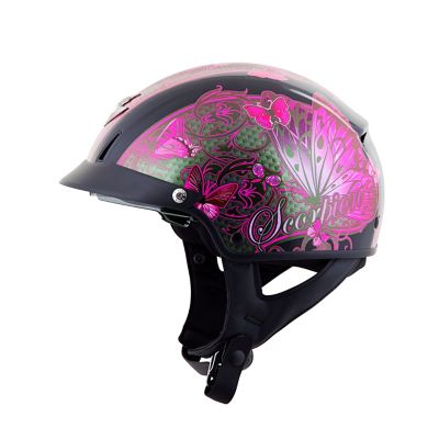 Scorpion Women's Exo-C110 Mariposa Motorcycle Half-Helmet -MD Pink pictures