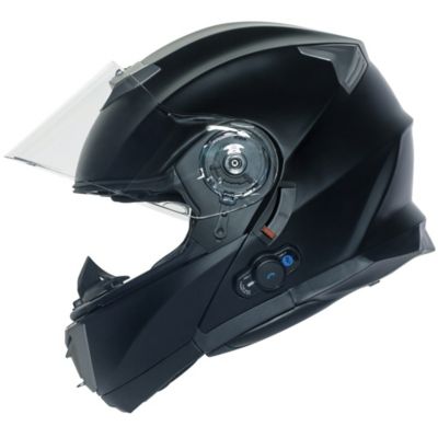 Bilt Techno Bluetooth Evolution Modular Motorcycle Helmet -SM Black pictures