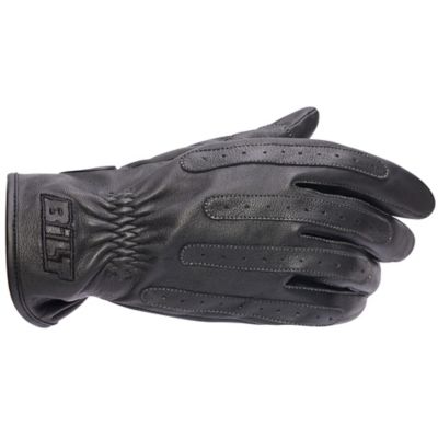 Bilt Metro Leather Motorcycle Gloves -LG Black pictures
