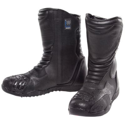 Sedici Women's Lorenzo Waterproof Leather Motorcycle Boots -8 Black pictures