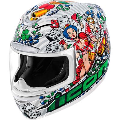 Icon Airmada Lucky Lid 2 Full-Face Motorcycle Helmet -XL White pictures