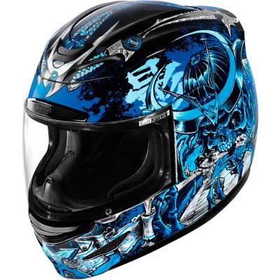 Icon Airmada Shadow Warrior Full-Face Motorcycle Helmet -LG Green pictures