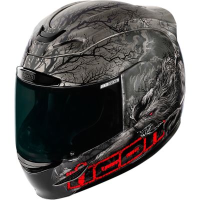 Icon Airmada Thriller Full-Face Motorcycle Helmet -SM Black pictures
