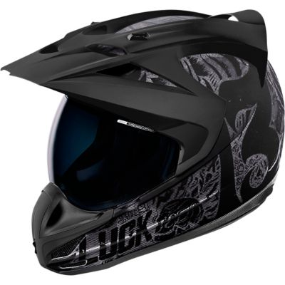 Icon Variant Construct Hard Luck Dual-Sport Motorcycle Helmet -2XL Charcoal pictures