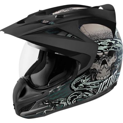 Icon Variant Vitriol Dual-Sport Motorcycle Helmet -MD Gray pictures