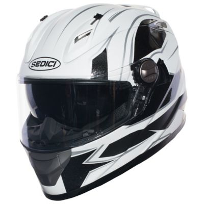 Sedici Strada Linea Full-Face Motorcycle Helmet -LG MatteWhiteSilver/Black pictures