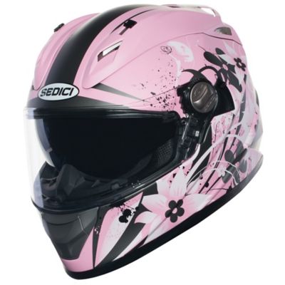Sedici Women's Strada Carino Full-Face Motorcycle Helmet -MD Matte Blue pictures