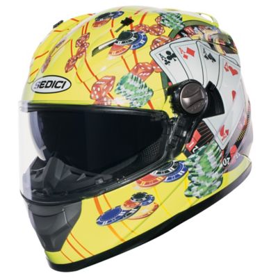Sedici Strada Azzardo Full-Face Motorcycle Helmet -XS Fluoro Yellow pictures