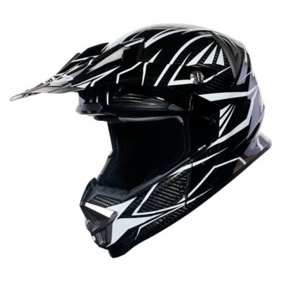 Sedici Fuori Carbon Fiber Flo Off-Road Motorcycle Helmet -SM Carbon/ White pictures