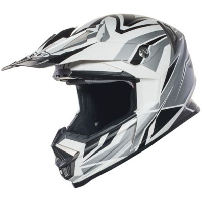 Sedici Fuori Race Off-Road Motorcycle Helmet -2XL MatteWhiteSilver/Black pictures