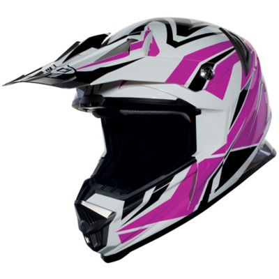 Sedici Women's Fuori Race Off-Road Motorcycle Helmet -MD White/Pink/Black pictures