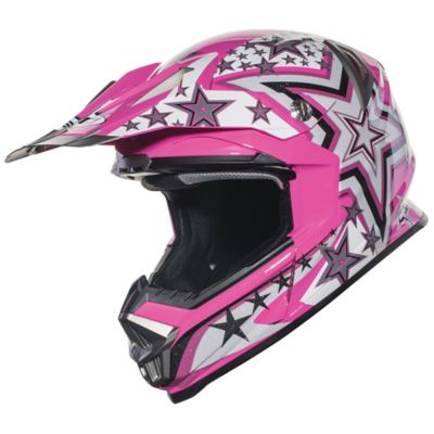 Sedici Women's Fuori Stelle Off-Road Motorcycle Helmet -LG Pink pictures