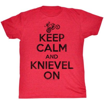 Evel Keep Calm Tee -MD Red pictures