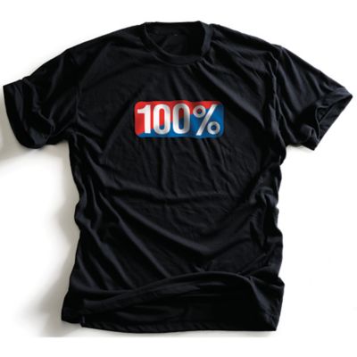 100% Old School Tee -MD Black pictures