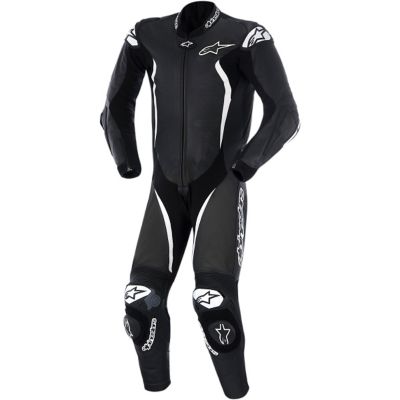 Alpinestars GP Tech One-Piece Leather Motorcycle Suit -US 42/Euro 52 Black/White pictures
