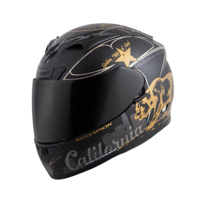 Scorpion Exo-R710 Golden State Full-Face Motorcycle Helmet -LG Black pictures