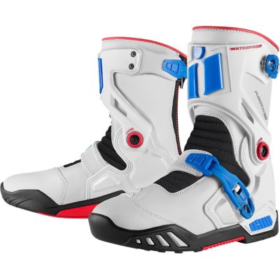 Icon Raiden DKR Waterproof Adventure Motorcycle Boots -9 Glory pictures