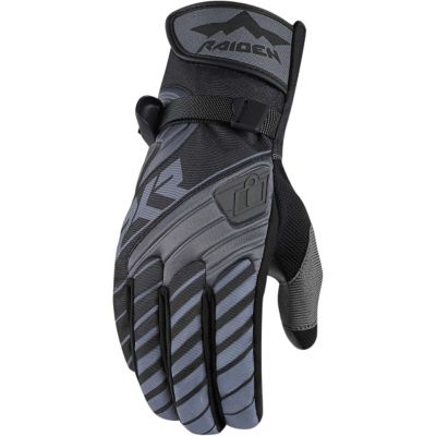 Icon Raiden DKR Waterproof Textile Adventure Motorcycle Gloves -LG Blue pictures