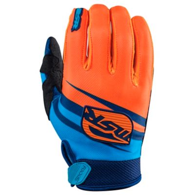 MSR 2015 Kid's Axxis Off-Road Motorcycle Gloves -SM Blue/Green/Yellow pictures
