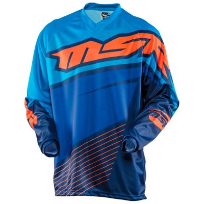 MSR 2015 Kid's Axxis Off-Road Motorcycle Jersey -SM Blue/Green/Yellow pictures