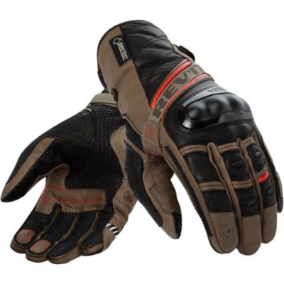 Rev'it! Dominator GTX Waterproof Motorcycle Gloves -2XL Sand/Red pictures
