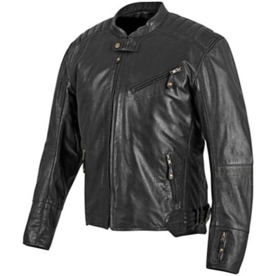 Speed AND Strength Rust and Redemption Leather Motorcycle Jacket -LG Black pictures