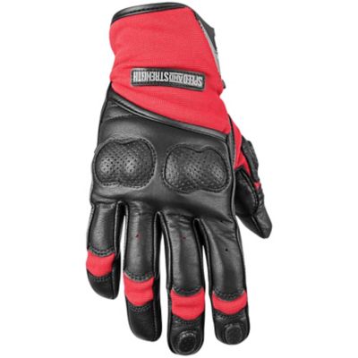Speed AND Strength Tough As Nails 2.0 Leather Textile Motorcycle Gloves -LG Black/Black pictures
