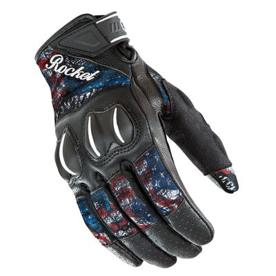 JOE Rocket Women's Cyntek Leather-Textile Motorcycle Gloves -MD Eye Candy pictures