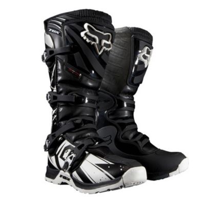 FOX Kid's Pee-Wee Comp 5 Off-Road Motorcycle Boots -12 Black/ Silver pictures