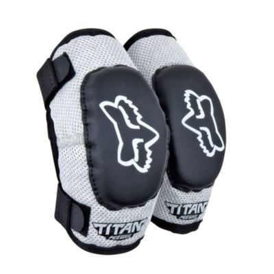 FOX Pee Wee Titan Elbow Guards -MD/LG Black/ Silver pictures