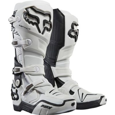 FOX Instinct Off-Road Motorcycle Boots -10 White pictures