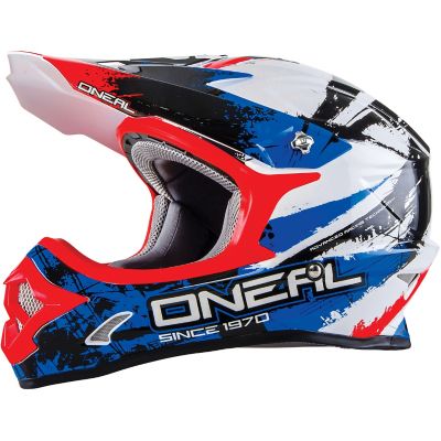 O'neal 3 Series Shocker Off-Road Motorcycle Helmet -LG Black/Red pictures