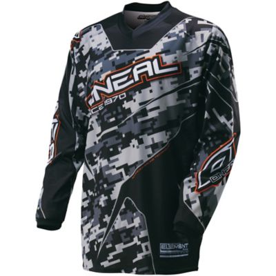 O'neal Element Digi Camo Off-Road Motorcycle Jersey -2XL Black Camo pictures