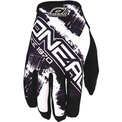 O'neal Jump Shocker Off-Road Motorcycle Gloves -MD 9 Black/White pictures