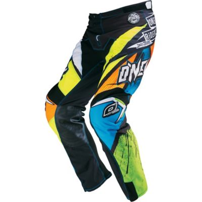 O'neal Kid's Mayhem Glitch Off-Road Motorcycle Pants -8/10 Black Neon pictures