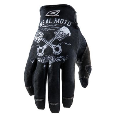 O'neal Jump Piston Off-Road Motorcycle Gloves -LG Black/White pictures