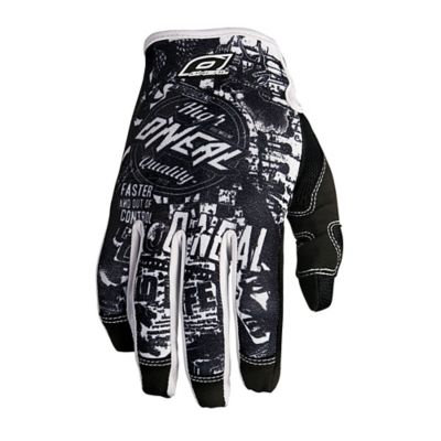 O'neal Jump Wild Off-Road Motorcycle Gloves -LG Black/White pictures