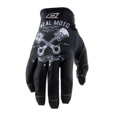 O'neal Kid's Jump Piston Off-Road Motorcycle Gloves -LG 6 Black/White pictures