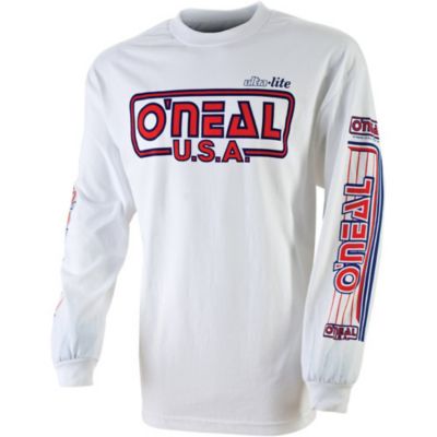 O'neal Ultra-Lite 85 Off-Road Motorcycle Jersey -LG White/Red pictures