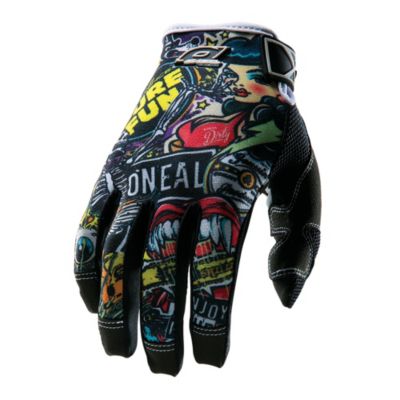 O'neal Jump Crank Off-Road Motorcycle Gloves -LG 10 Black pictures
