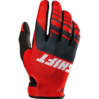 Shift Assault Off-Road Motorcycle Gloves -XL Red pictures